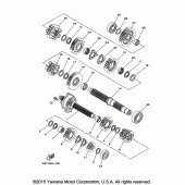 Схема вузла: Трансмісія Yamaha XTZ1200 Super Tenere ES