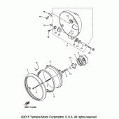 Схема узла: Фара Yamaha XV250 V-Star