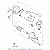 Схема вузла: Електричний стартер Yamaha XVZ1300 Venture Royale