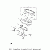Схема вузла: Панель приладів Yamaha XVS950 Bolt