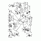 Схема вузла: Електроустаткування 1 Yamaha XVZ1300 Royal Star Venture