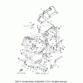Схема вузла: Рама Yamaha XV1700 Road Star Silverado