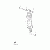 Схема вузла: Задня підвіска Yamaha FZ1 FZ1 FAZER (S-TYPE)