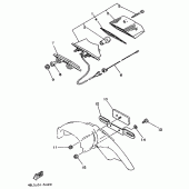 Схема узла: Задний фонарь (Стоп-сигнал) Yamaha DT125 DT125R