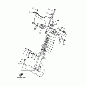 Схема узла: Рулевой механизм Yamaha TT250R TT-R