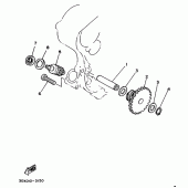 Схема узла: Tachometer - zahnrad Yamaha XT350 XT350