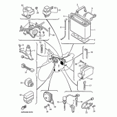 Схема вузла: Електроустаткування 2 Yamaha VMX12 V-MAX