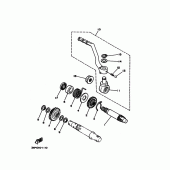 Схема узла: Привод стартера Yamaha WR200R