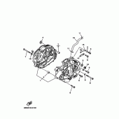 Схема узла: Картер двигателя Yamaha XT225 XT225