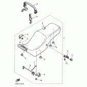 Схема узла: Сиденье Yamaha FZX750