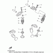 Схема вузла: Клапан Yamaha XVS650 V-Star Custom