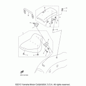 Схема вузла: Сидіння Yamaha XVS650 V-Star Custom