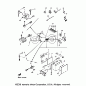 Схема вузла: Электрооборудование 1 Yamaha XVS650 V-Star Custom