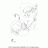 Схема вузла: Сидіння Yamaha XVS650 V-Star Silverado