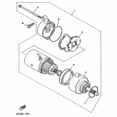 Схема узла: Стартер электрический Yamaha XV1100 Virago