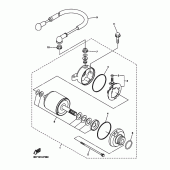 Схема вузла: Електричний стартер Yamaha WR250 WR250R