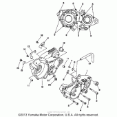 Схема вузла: Картер двигуна Yamaha WR500Z