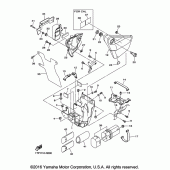 Схема вузла: Бічна кришка Yamaha XVS950 Bolt R-Spec