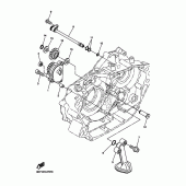 Схема вузла: Масляний насос Yamaha WR250 WR250R