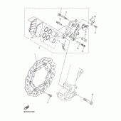 Схема вузла: Переднє гальмо Yamaha WR250 WR250X