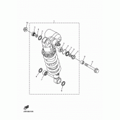 Схема вузла: Задня підвіска Yamaha YZF-R1 R1