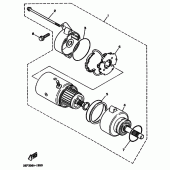 Схема узла: Стартер электрический Yamaha XV1100 Virago