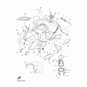 Схема узла: Топливный бак Yamaha FZ1 FZ1 FAZER (S-TYPE ABS)