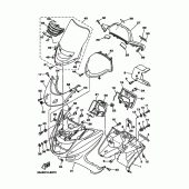 Схема узла: Облицовочные элементы 1 (5GM1,8) Yamaha YP250 Majesty