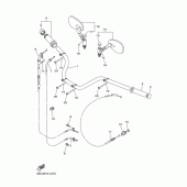 Схема вузла: Кермо та Тросики Yamaha XVS400 Drag Star