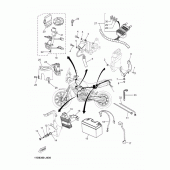 Схема вузла: Електроустаткування 1 Yamaha XT660 XT660Z Tenere
