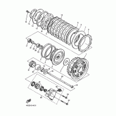 Схема узла: Сцепление Yamaha XJR1200