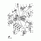 Схема вузла: Електроустаткування 1 Yamaha FZ1 FZ1 FAZER (S-TYPE)
