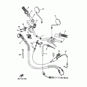 Схема вузла: Кермо та Тросики Yamaha XT225 XT225