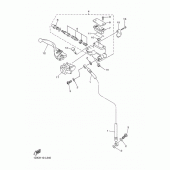 Схема узла: Передний тормозной цилиндр Yamaha WR450F