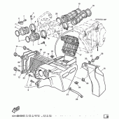 Схема узла: Впускная система Yamaha TT600