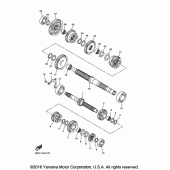 Схема узла: Трансмиссия Yamaha VMX17 V-MAX