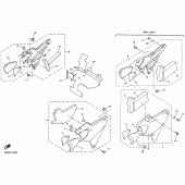 Схема узла: Боковая крышка Yamaha XJR1300