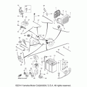 Схема узла: Электрооборудование (2) Yamaha XVS1300 V-Star Deluxe