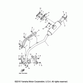 Схема вузла: Вихлопна система Yamaha TTR110 TT-R110