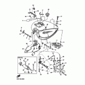 Схема узла: Топливный бак Yamaha XVZ1300 Royal Star Tour Deluxe