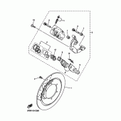 Схема вузла: Переднє гальмо Yamaha XVS650 V-Star Classic