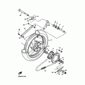 Схема узла: Заднее колесо Yamaha XJR1300