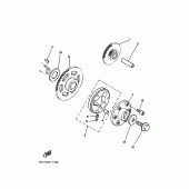 Схема вузла: Привід стартера Yamaha FZX250 ZEAL