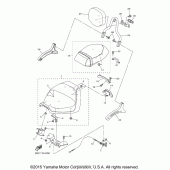 Схема вузла: Сидіння Yamaha XVS950 V-Star Tourer
