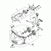 Схема вузла: Фара Yamaha TDM900