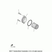 Схема узла: Масляный фильтр Yamaha YZ450F YZ450FX