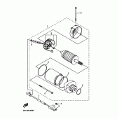 Схема вузла: Електричний стартер Yamaha FZ1 FZ1 FAZER (S-TYPE)