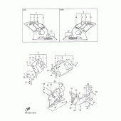 Схема вузла: Облицювальні елементи 2 Yamaha YZF-R6/ YZF600 R6
