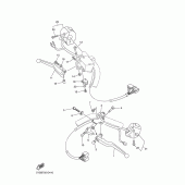 Схема узла: Пульт управления рулевой и Рычаг Yamaha XVS1100 Drag Star Classic