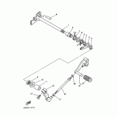 Схема узла: Вал переключения Yamaha SRX250